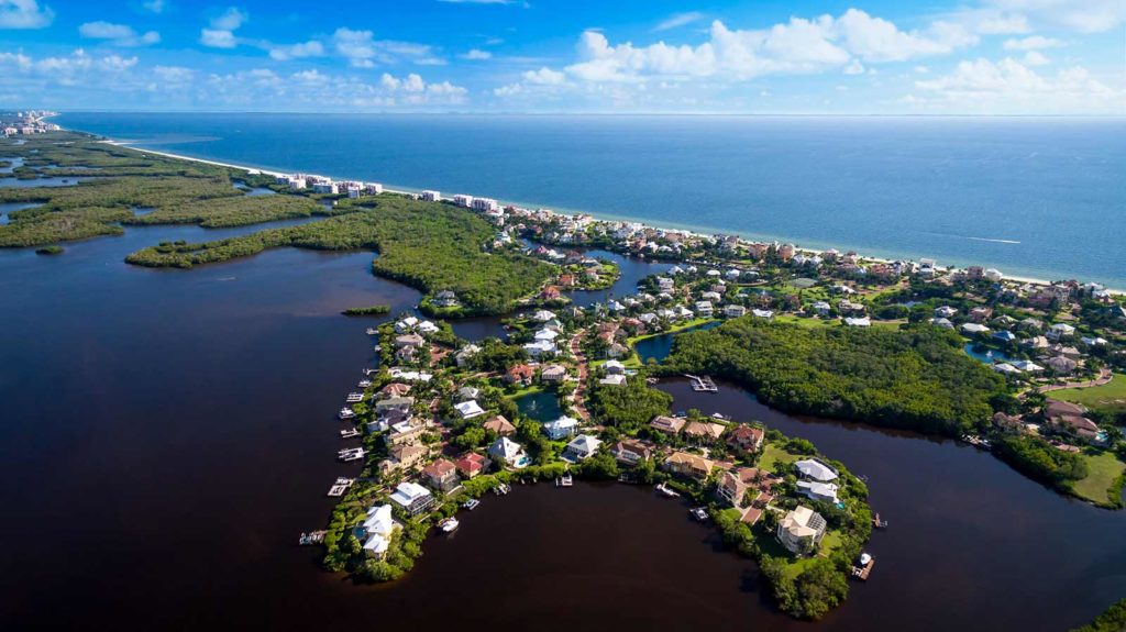 Barefoot Beach Aerial